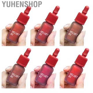 Yuhenshop Lip Gloss  Long Lasting  Lipstick High Pigment Color Matte Dye Glaze for Students Girls