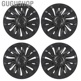 Gugushop Wheel Hub Full Rim Cover Easy Install Symmetrical Scratch Proof 19 Inch Trim High Hardness for Model Y