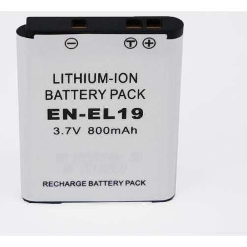 แบตกล้อง NIKON EN-EL19 800 mAh for Nikon Coolpix S3100, S3200, S3300, S4100, S4200, S4300, S4400, S5200, S6400, S6500