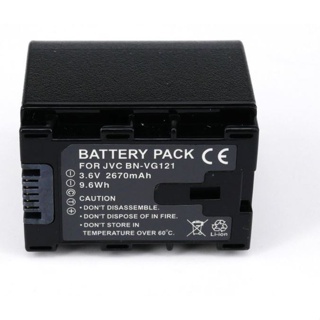 แบตเตอรี่กล้อง JVC BN-VG121 BATTERY Capacity: 2670mAh สำหรับ  JVC GZ-E10 GZ-E100 GZ-E100SEU GZ-E105BEK GZ-E105BEU