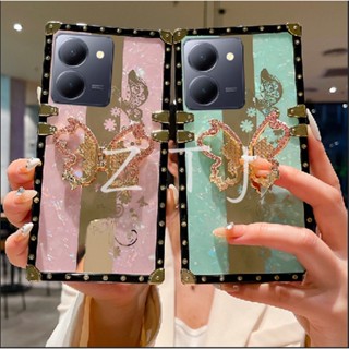 เคสโทรศัพท์กันกระแทก Vivo Y27 Clover Butterfly Ring Holder เคสป้องกันกันกระแทก