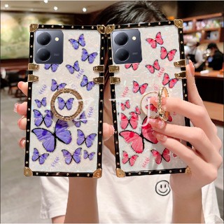 เคสโทรศัพท์กันกระแทก VIVO Y27 ผีเสื้อบินแหวนยึดกันกระแทกเคสป้องกัน