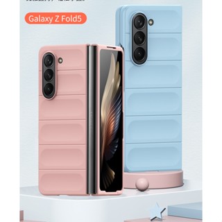 เคสป้องกันโทรศัพท์มือถือ แบบพับได้ กันกระแทก หรูหรา สไตล์มินิมอล สําหรับ Samsung Galaxy Z Fold 3 4 5 5G Z Fold5