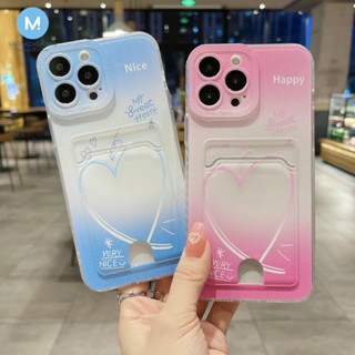 เคสโทรศัพท์มือถือแบบนิ่ม TPU ลายหัวใจสีม่วง แฟชั่น สําหรับ iPhone 14 13 12 11 Pro MAX Plus Mini 6 6S 7 8 Plus X XR XS MAX SE 2020