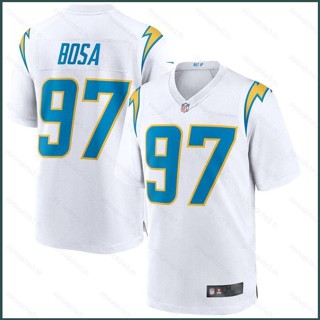 Sy3 NFL เสื้อยืดลําลอง แขนสั้น คอกลม พิมพ์ลาย Los Angeles Game Jersey Joey Bosa พลัสไซซ์ YS3