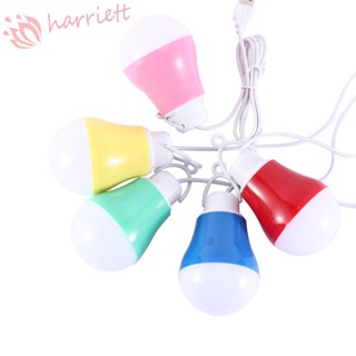 Harriett โคมไฟ LED 5V แบบพกพา 5W สําหรับพาวเวอร์แบงค์ฉุกเฉิน