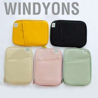 Windyons Tablet Sleeve Bag Portable Metal Double Zipper Fashion Cotton Storage Protective Briefcase