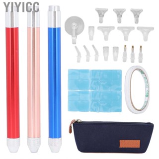 Yiyicc Diamond Art Light Pen  Bright Painting Drill Set Easy Use Aluminum Alloy for Nail DIY Crafts