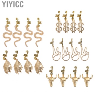 Yiyicc Dreadlock Jewelry  Easy To Match Multistyle Hair Braid for Women and Men Party Fashion Show