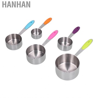 Hanhan 5PCS Kitchen Measuring Scoop With Scale Stainless Steel  Home