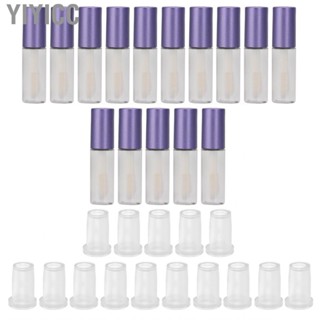 Yiyicc 15 Pieces Small Lip Gloss Tube 1.2ML Glaze Bottles Trial Packed Cosmetic Co