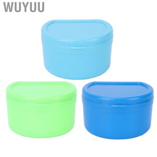 Wuyuu Portable Dental Retainer Box False  Storage With  Net Container F