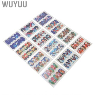 Wuyuu 12 Sheets Nail Art  Christmas Snowman Pattern Cute LJ4