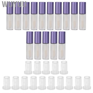 Wuyuu 15 Pieces Small Lip Gloss Tube 1.2ML Glaze Bottles Trial Packed Cosmetic Co