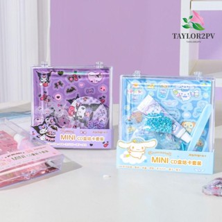 Taylor2pv ชุดสติกเกอร์ ลายการ์ตูน Melody Kuromi Pochaccomini น่ารัก แฮนด์เมด สําหรับตกแต่งวันเกิด