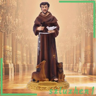 [Szluzhen1] รูปปั้น Saint Francis of Assisi St Francis สําหรับตกแต่งบ้าน