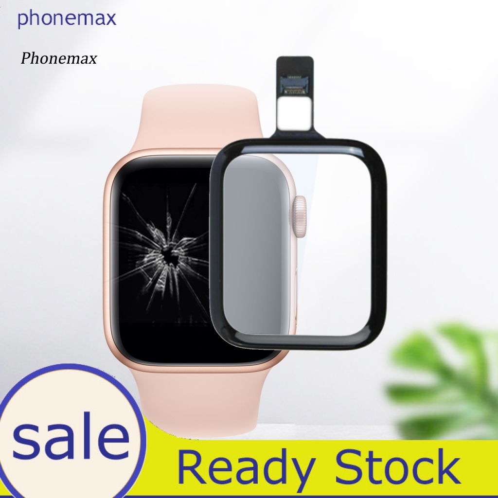 นาฬิกา LCD กระจกด้านหน้าฝาครอบหน้าจอสัมผัส Digitizer เปลี่ยนพร้อมสาย Flex สําหรับ Apple Watch Series