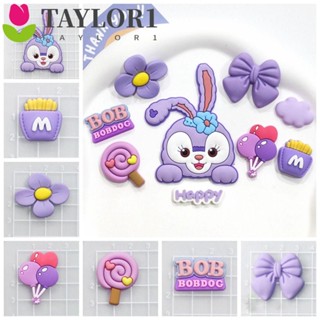 Taylor1 แผ่นแพทช์พวงกุญแจ ลายตุ๊กตา Stellalou 3D DIY สําหรับทําเครื่องประดับ กิ๊บติดผม 5 ชิ้น