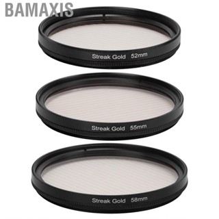 Bamaxis Gold Streak Effect Filter  Scratch Resistant Optical Glass  Lens Filter Low Color Cast for Nikon