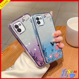 เคส Samsung A03 HYB ดอกไม้ ผีเสื้อ เคสโทรศัพท์ ป้องกัน