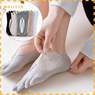 Moilyth ถุงเท้าข้อสั้น ผ้ากํามะหยี่ ระบายอากาศ ป้องกันการเสียดสี
