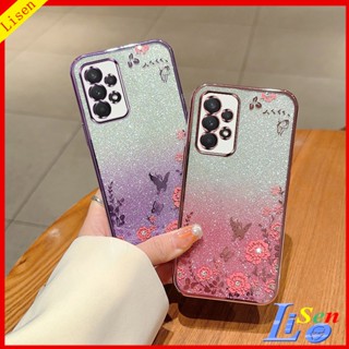 เคส Samsung A32 A13 A23 A33 A52 A52S A53 A72 A73 A31 A51 A71 HYB ดอกไม้ ผีเสื้อ เคสโทรศัพท์ ป้องกัน