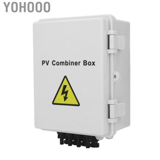 Yohooo PV Combiner Box Lighting Protection DC Solar 4 String Short Circuit  with 63A