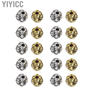 Yiyicc 20pcs Beard Beads Retro Hair Tube Jewelry DIY Pendant For Bracelet