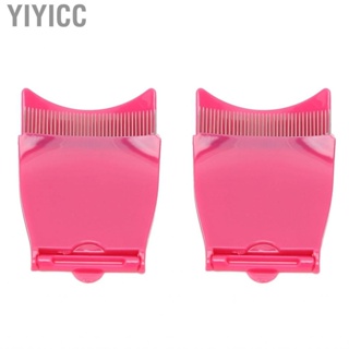 Yiyicc 2 Pcs Folding Eye Lash Comb Eyelash Separator Grooming Tool For Travel