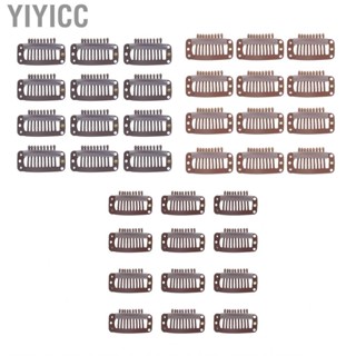 Yiyicc 40pcs Hair Wig Clips Stainless Steel 9  Firmly Hold Extension Hairp US