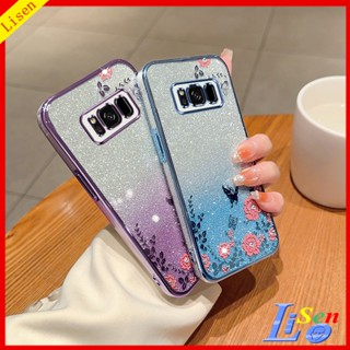 เคส Samsung S8 S8+ S8 Plus HYB ดอกไม้ ผีเสื้อ เคสโทรศัพท์ ป้องกัน