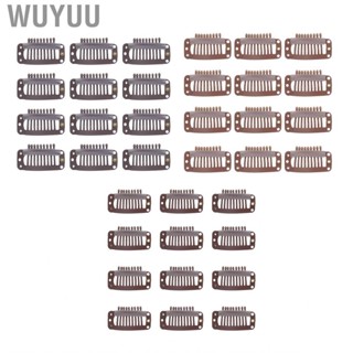 Wuyuu 40pcs Hair Wig Clips Stainless Steel 9  Firmly Hold Extension Hairp US