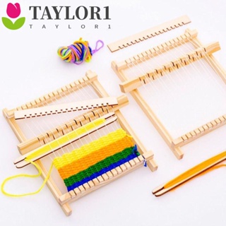 Taylor1 นิตติ้ง|ชุดอุปกรณ์ทอผ้า แบบไม้ ขนาดเล็ก โฮมเมด DIY สําหรับผู้เริ่มต้น|ของขวัญสําหรับเด็ก