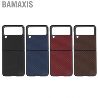 Bamaxis Carbon Fiber Pattern Folding   Lightweight Protective Cover Portable for Galaxy Z Flip 3