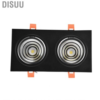 Disuu Dual Head  Recessed Ceiling Light Adjust Angle COB Rectangle W/  HG