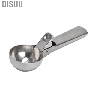 Disuu 304 Stainless Steel Ice  Scoop Trigger Thickened Ball