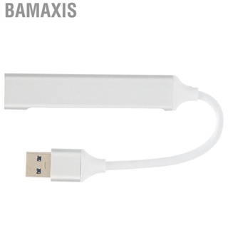 Bamaxis 4-Port USB 3.0 Hub Mini Portable Aluminum Alloy Body Expansion Fast Data