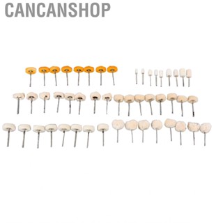 Cancanshop 50Pcs Polishing Head 3mm Mandrel Buffing Wheel Wool Felt Set Kit