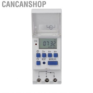 Cancanshop Programmable Timer Guide Rail LCD Time Relay Switch For Neon Lights DC24V