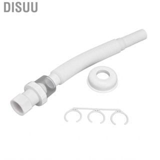 Disuu Drain Hose White  Durable With Securing  For Bathroom Laundry