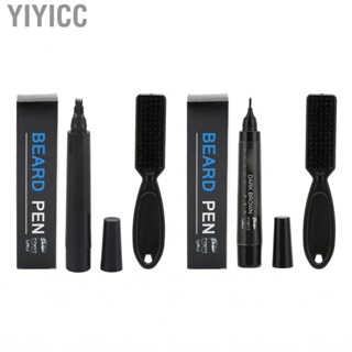 Yiyicc Mustache Pencil   Long‑Lasting 4 Tips Beard Filler Set for Filling