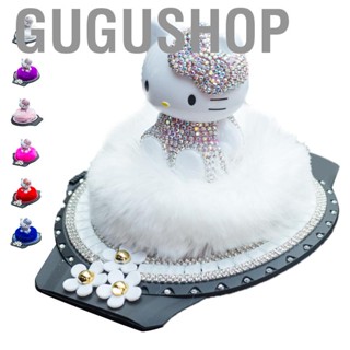 Gugushop Car  Decoration Figurine Rhinestone Dashboard  Interior Ornament