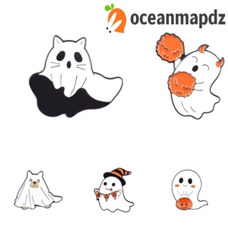 Oceanmapdz เข็มกลัดผีฮาโลวีน, เคลือบฮาโลวีน, อุปกรณ์เสื้อผ้า. เข็มกลัด โลหะผสม หลายรูปทรง สําหรับทําเสื้อผ้า