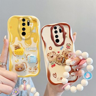 เคส redmi note 8 pro เคส Redmi Note 8pro เคสน่ารัก ขอบครีม โทรศัพท์ สามมิติ ฟิกเกอร์ตุ๊กตา เคสนิ่ม เคสเต็ม NYGZ