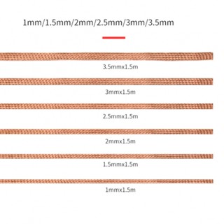 ⚡NEW 8⚡Tin Strip 1.5M Anti-corrosion Copper Wire Low Residue Oxidation Resistance