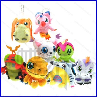 Gp1 ของเล่นตุ๊กตาดิจิทัล Digimon Adventure Agumon Gabumon Gomamon Biyomon Patamon ขนาด 12 ซม. สําหรับเด็ก