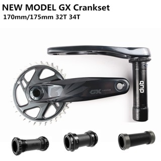 ใหม่ ชุดข้อเหวี่ยงจักรยาน สองด้าน SRAM GX EAGLE DUB 170 มม. 175 มม. 34T 32T BSA BB92 PF30 BB 3 มม.