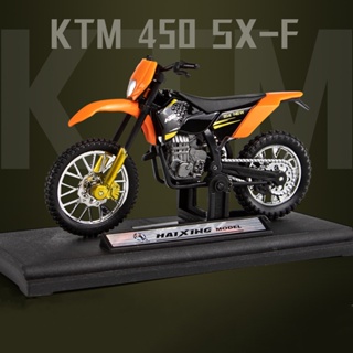 โมเดลรถจักรยานยนต์จําลอง 1:18 KTM450 SX-F ขนาดพกพา ของเล่นสําหรับเด็ก