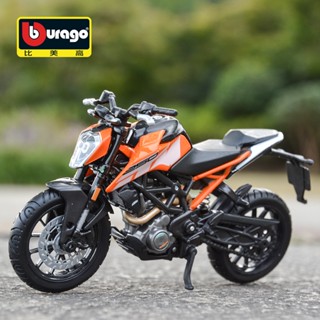 Bburago โมเดลรถจักรยานยนต์ 1:18 KTM 250 Duke Die Cast Vehicles ของเล่นสะสม