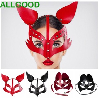 Allgoods หน้ากากหูแมว ประดับหมุด ปรับได้ สไตล์พังก์ อุปกรณ์เสริม สําหรับปาร์ตี้ฮาโลวีน